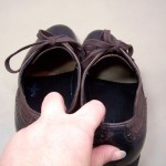 Hugo Boss Orange Label Brown Leather Oxford Wing Tip Brogue Lace Up Shoes Sz 11