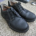 Clarks Men’s Black Leather Casual Shoes Mens Clark’s Size 9 1/2 M