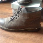 Clarks Desert Boots Taupe Suede Sz 8 Pre Owned