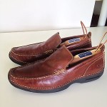 Mens Casual Cole Haan Nike Air Brown Leather Loafers Shoes Size 9M
