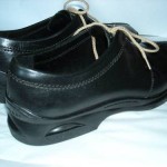 COLE HAAN NIKE AIR SHOES LEATHER MEN’S  BLACK TUMBLE WAX  STITCH OXFORDS SZ 10.5