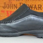 Cole Haan Men’s Black Leather Moccasin Slip On Shoes w/ Nike Air Soles 9M