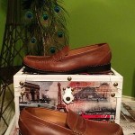 Cole Haan ‘Hudson Square’ Penny Loafer Tan Leather Men’s Size 12M.
