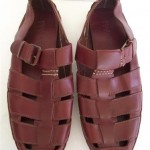 COLE HAAN COUNTRY Brown Leather Fisherman Sandals Mens 11 M Shoes Buckle