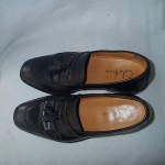 cole haan leather shoes sz 9 m ,black,loafers,tassel,nike air