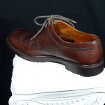 Cole Haan Mens 8.5M Brown Pebbled Leather Split Toe Lace up Oxford Shoes