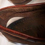 Cole Haan Mens 12 M Premium Two Tone Brown Leather Loafer w/ Scallops