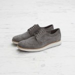 NwB Cole Haan LunarGrand Long Wingtip Kudu Suede Lime Stone SoHo C11867 8.5M
