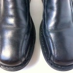Mens Clarks Shoes Size 12 M Black Leather Slip Ons Loafers