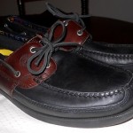 NEW Timberland Kiawah 2T Black & Brown Leather two eye Boat Deck Shoes Mens 13M
