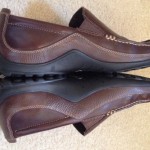 COLE HAAN Mens Brown Tumble Leather Gore Loafers Shoes 10.5 M