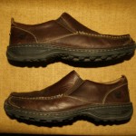 TIMBERLAND men’s slip-on loafers mocs sz 11 M brown leather EUC free shipping!