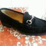 Cole Haan Men”s Black Suede Size 8.5 Casual Slip on Loafers