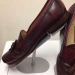 COLE HAAN Men Shoes Sz 12C Burgundy Leather Loafers w/Tassel Memory Flex Comfort