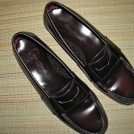 COLE HAAN City LOAFERS Shoes Size 11 1/2 Leather BURGUNDY Penny 11.5