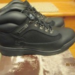 MENS TIMBERLAND BLACK FIELD BOOTS SIZE 10
