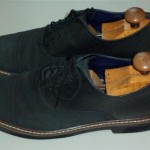 Cole Haan Nike Air gray leather & suede gray cap toe dress/casual shoes 12M