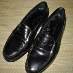 COLE HAAN City LOAFERS Shoes Size 11 1/2 Leather BLACK Penny 11.5