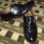 Cole Haan Leather Buckle Loafer Black Shoes Sz 12 Mens