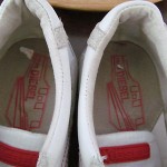 Mens sz 10 M white leather beige suede Diesel athletic tennis shoes
