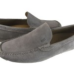 Hugo Boss Mens Drefin Medium Grey Slip-on Driving Driver Shoes Loafers
