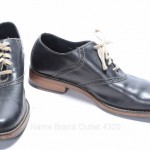 COLE HAAN C09378 11.5 black leather OXFORD PLAIN BROGUE ROUND LACED shoe