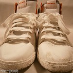 DIESEL MEN’S BRANDSTER G-TOP LACE-UP SNEAKERS WHITE ELEPHANT SKIN 7.5 MED $115