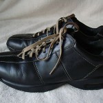 COLE HAAN NIKE AIR MENS BLACK LEATHER OXFORD SHOES SIZE 9 M
