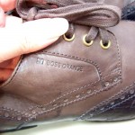Hugo Boss Orange Label Brown Leather Oxford Wing Tip Brogue Lace Up Shoes Sz 11