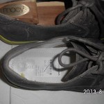 MENS SHOES COLE HAAN GRAY LEATHER YELLOW WINGTIP NIKE AIR JASPER SIZE 9 1/2 D