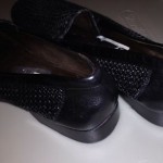 BRAGANO Italy Cole Haan Woven Black Leather Men Slip On Loafers Shoes Size 8.5 D