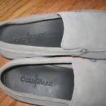 NWOB COLE HAAN FOLSOM GRAY VENETIAN SUEDE LOAFERS 11.5 M