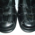 COLE HAAN Nike Air Black Leather Closed Back Fisherman Sandal/Casual Shoes 10 M