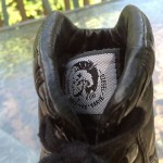 Diesel Black Patent Leather High Tops Shoes Sports Athletic 12 M