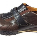 COLE HAAN Mens BROWN BLACK Perforated Leather Velcro Shoes NIKE AIR SIZE 9 M