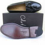 Cole Haan Mens Shoes $158 NEW Pinch Tassel Black Leather Loafer 10 B