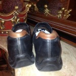 SHARP MENS COLE HAAN BLACK LEATHER CASUAL SPORT LOAFER/DRIVING MOCASSIN 10.5M