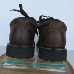 Mens sz 8 M dark brown leather rustic Timberland all terrain work/ casual shoes