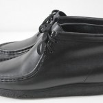 Men’s Clarks ‘Wallabees’ Black Leather Lace Up Casual Shoes Boots Sz 9 M