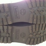 black Timberland boots for men, size 9 1/2, excellent condition