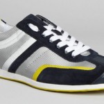 NIB HUGO BOSS ORANGE MENS CASUAL SILVANS FASHION SNEAKERS SHOES BLUE 10 $150