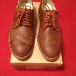 Cole Haan Nike Air Franklin Bark Suede Wing Tip Oxford Size 9