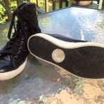 Diesel Black Patent Leather High Tops Shoes Sports Athletic 12 M