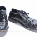 COLE HAAN JAYHAWKER C10637 NIKE AIR 10.5 black leather OXFORD WINGTIP LACED shoe