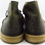 Clarks Originals Dark Green Leather Lace Up Desert Boots Men Size 8.5 M