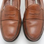 Mens shoes COLE HAAN Resort saddle tan leather slip on penny loafers sz 12 D