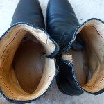 Hugo Boss Ankle Boots Black Leather Side Zipper Mens Size 8 US / 41.5 EU