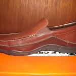 Mens Dark Brown Leather Slip On Loafer Shoes By Nike Air Cole Haan In Size 8.5