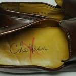 COLE HAAN Rust-Brown Leather Slip-On Loafers – US 10 M