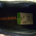 Mens Diesel Runaway athletic shoe Sz 10 1/2 tag still inside shoe leather upper